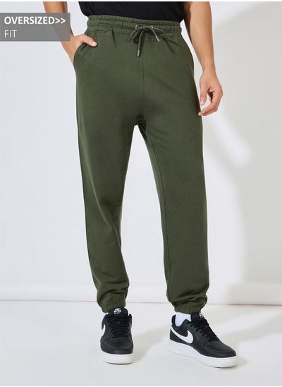 Buy Oversized Elasticated Hem Joggers in Saudi Arabia