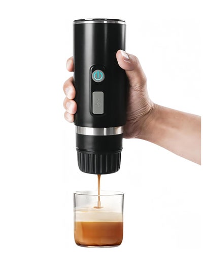 Buy 2 IN 1 Portable Espresso Machine, 15 Bar Pressure Electric Espresso Maker,Coffee Maker, USB C & Car Charger, Compatible with Capsules & Ground Coffee,Non heating in Saudi Arabia