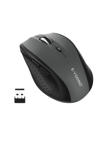 اشتري Wireless Mice 3-Level DPI Ergonomic Wireless Mouse for Laptop,Mac,PC Black في السعودية