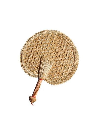 Buy Gui xulian hand weaving woven wicker hand fan old summer natural hand fan environmentally friendly hand weaving wind Colour:Colourful in UAE