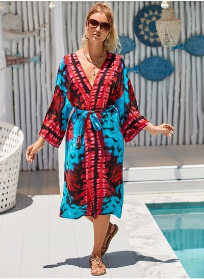 اشتري Beach Printed Robe Sunscreen Cover في الامارات