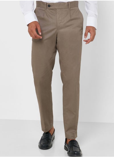 Buy Pleated Slim Fit Pants in UAE