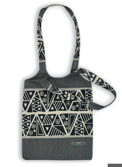 Buy Casual Printed Linen Tote Bag  H230005c in Egypt