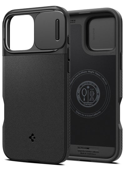 Buy Optik Armor MagFit iPhone 16 Pro Max Case Cover (2024) with MagSafe - Black in UAE