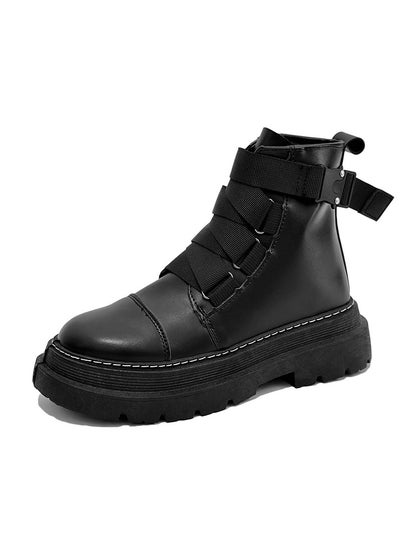 اشتري New Men's Casual Leather Boots في السعودية