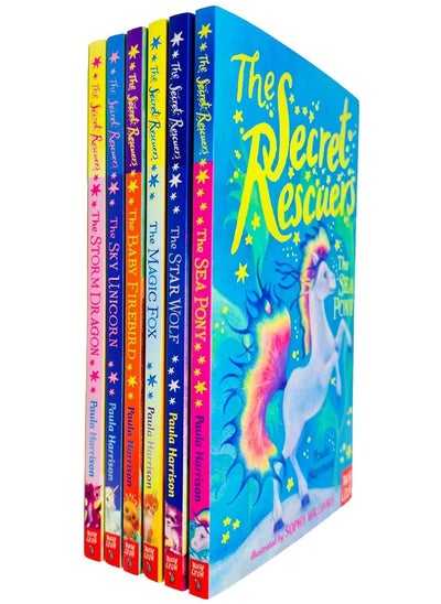 اشتري The Secret Rescuers Series Books 1 - 6 Collection Set by Paula Harrison (The Storm Dragon,The Sky Unicorn,The Baby Firebird,The Magic Fox,The Star Wolf & The Sea Pony) في الامارات