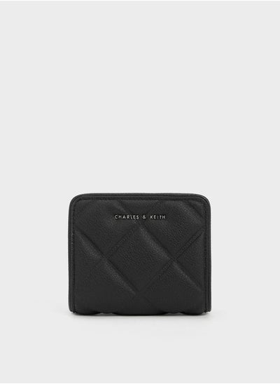 Buy CHARLES & KEITH Anwen Quilted Zip-Around Wallet - Black in UAE