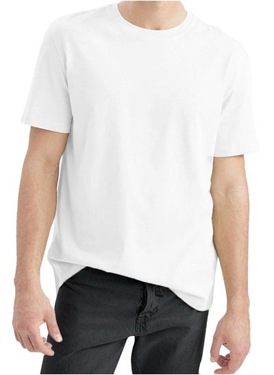 Buy Relaxed Fit T-shirt For Men – Cotton - Half Sleeves Crew Neck Tee in Egypt