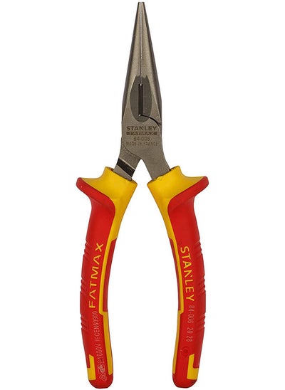 Buy Stanley 0-84-006 Long Nose Plier, 160mm Yellow/Red in UAE