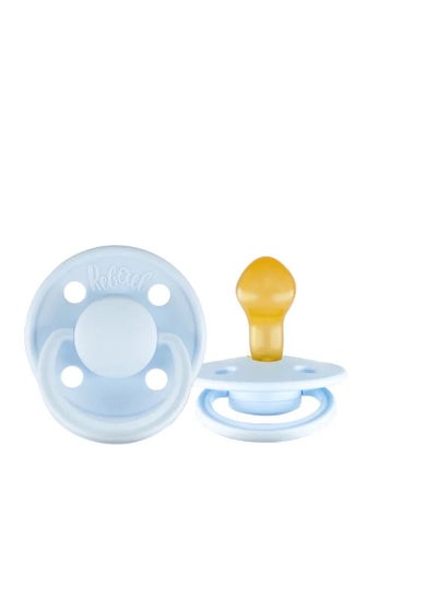 Buy Rebael Mono Natural Rubber Round Pacifier Size 2 - Baby 6M+ (1-pack) - Tiny Sky in Saudi Arabia