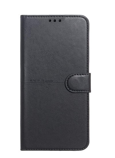 اشتري (Redmi Note 10 pro) Kaiyue Flip Leather Full Cover - Kaii Leather Case for Xiaomi Redmi Note 10 Pro (Black) في مصر