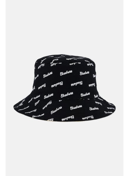 اشتري Women Printed Reversible Bucket Hat, Black/Yellow في الامارات