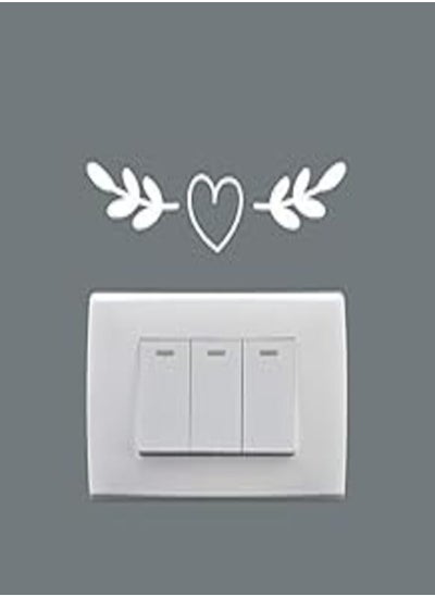 Buy Wall Sticker - Light Switch - Heart & branch in Egypt