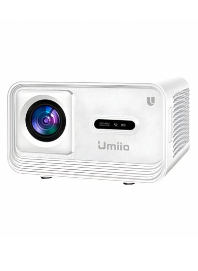 Buy Umiio U8Pro 4K Projector 5G WiFi and Bluetooth Projector for Movies and Game White in UAE