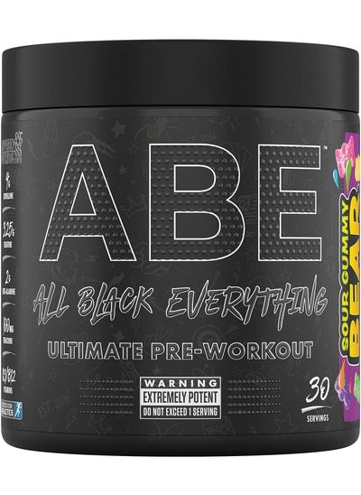 Buy Applied Nutrition ABE Pre Workout Sour Gummy Bear 375gm - 30 Servings in UAE