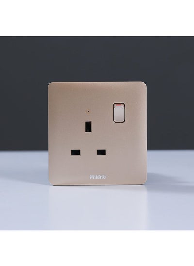 Buy Danube Home - Milano 13A Single Switched Socket With Led Indicat in UAE