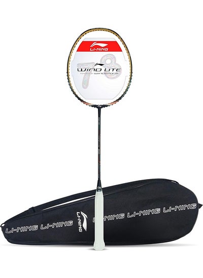 Buy Wind Lite 700 Badminton Racket - Dark Purple/Peach in UAE