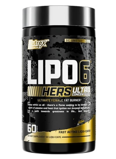 اشتري Lipo-6 Black Hers Weight Loss Supplement - 60 Capsules في السعودية