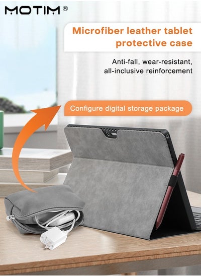 Buy Microsoft Surface Pro 9 Tablet Cover with Accessories storage bag 2 In 1 Protective Multiple Angle Stand Stylus Holder Designed for Surface Pro 9 13" 2022 Tablet Compatible with Type Cover Keyboard in Saudi Arabia