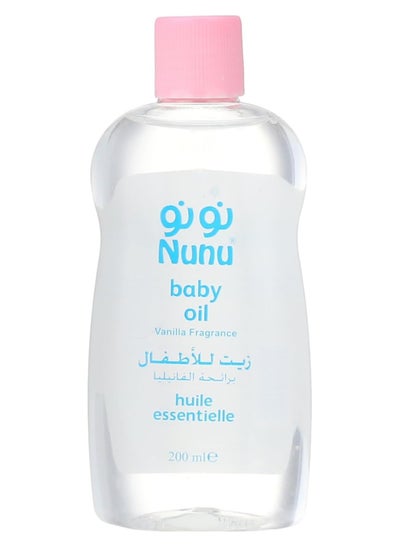 Buy Nunu Baby Oil with Vanilla Fragrance - 200 ml in Egypt