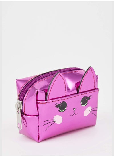 Buy Cat Print Zippered Small Bag in Saudi Arabia