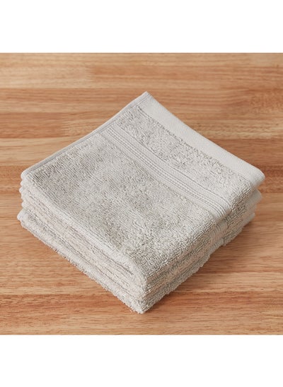 اشتري Jiva 4-Piece Naturally Fresh Face Towel Set 30 x 30 cm في الامارات