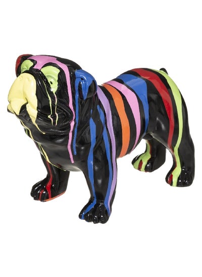 Buy Modern Design Decorative Resin Bull Dog Statue Multicolour 19 x 25 x 13 cm 182149A in Saudi Arabia