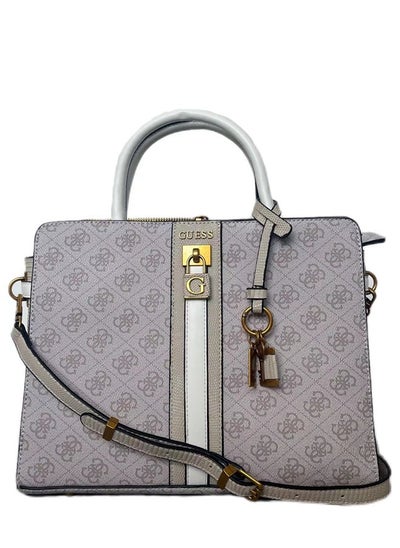 Buy GUESS Ginevra Logo Elite Society Grey Satchel for Women Cloud Wash SB867506 in UAE