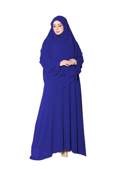 Buy Edna material chiffon rosettal, 3 pieces, one size, can be worn up to 90 kilos for women in Egypt