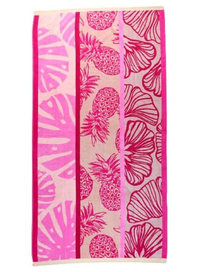 اشتري Beach towel 90 x 170 cm Pineable & Flowers, 100% cotton. في مصر