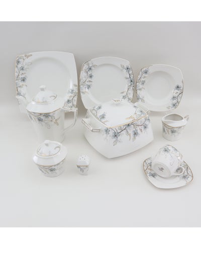 Buy Dinnerware Sets - Daimond Collection - Light Blue Edition - 72 Pcs in Egypt