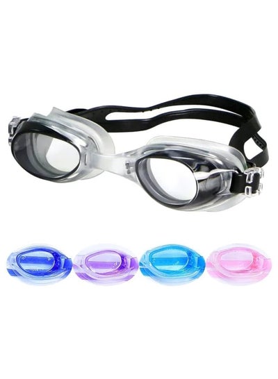 Buy Swim Goggles Anti-Fog Leakproof UV Protection Youth Kids Wide Swim Goggles with Adjustable Strap in Egypt
