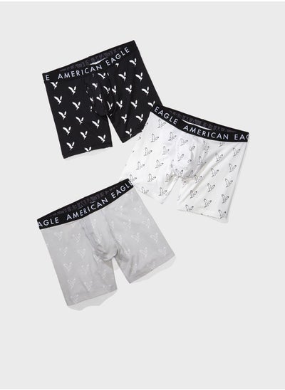 Buy 3 Pack Logo Band Trunks in UAE