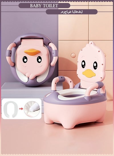 Buy Potty Training Toilet Realistic Potty Training Seat Toddler Potty Chair with Soft Seat Removable Potty Pot Toilet Tissue Dispenser and Splash Guard Non-Slip for Toddler Baby Kids in Saudi Arabia