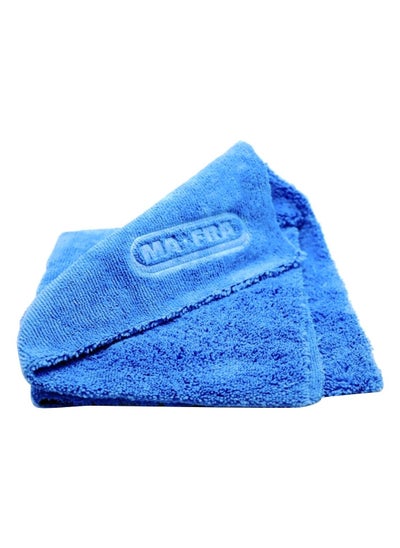 اشتري 3-Piece Double Layer Super Absorbent Microfiber Cloth Blue 40 x 40cm في السعودية