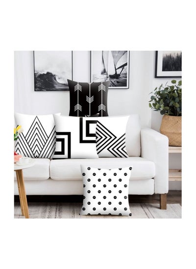 اشتري Colour Graphic Cushion Cover with Pillow Insert Sets 45x45cm في السعودية