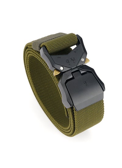 Buy Mens Belt, Nylon Canvas Belt With Heavy Duty Quick Release Buckle in Saudi Arabia