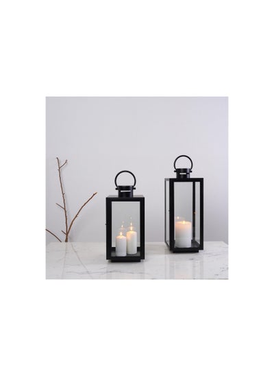 Buy Axton Lantern 20.5x20x50cm Black in UAE