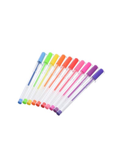 اشتري Elmaayergy Y-9/YL222618-10 Neon Ink Pen Set With Durable Material, Suitable For School And Home في مصر