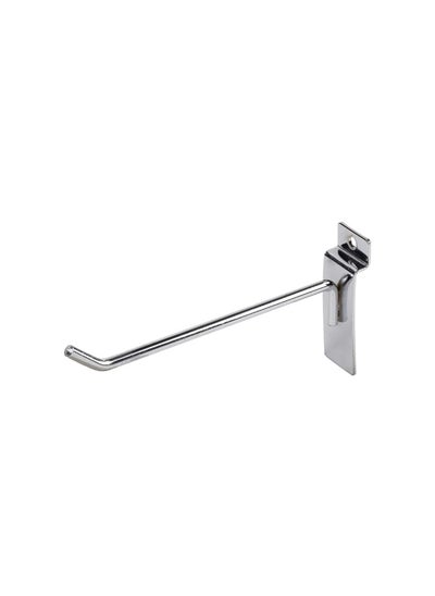 اشتري K 06 4 Inch x 6Mm Chrome Plated Slide Board Straight Display Hooks For Panel Heavy Duty Hanging For Bathroom Kitchen Home في الامارات