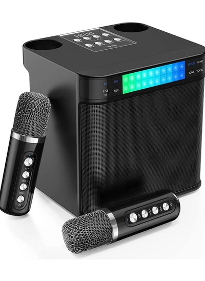 Buy YS 223 Portable Wireless Bluetooth Karaoke Speaker Stereo Bass With Dual Microphones in UAE