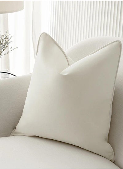 Buy Cushion Aelia Bianca (with filler) Pillow Knot Home Cover Set for Modern Sofa Contemporary Living Room Bedroom and Office Soft Washable in UAE