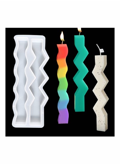 اشتري Silicone Candle Molds, Unique Silicone Resin Mold for Pillar Aromatherapy Candle Soap Wax Making, Epoxy Casting Mold for DIY Resin Craft Art Supplies Home Decoration في السعودية