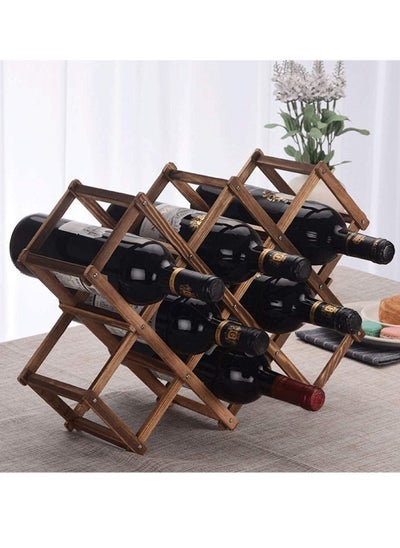 Buy Wooden 10 bottle Wine Storage Rack in UAE