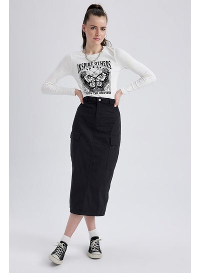 Buy Woman Regular Fit Woven Skirt in Egypt