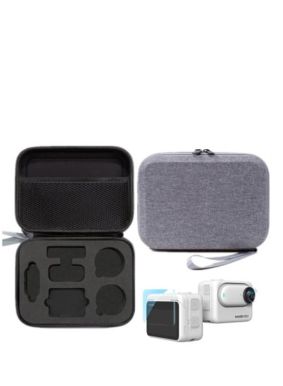 اشتري Carrying Case Compatible with Insta360 GO 3 Action Camera With 2 Set Screen Protector Outdoor Hard Travel Storage Accseeories Bag في السعودية