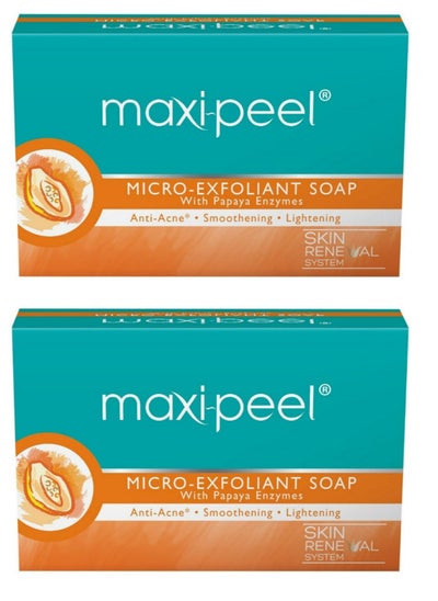 Buy MAXI PEEL Micro Exfoliant Soap  2 PCS in UAE