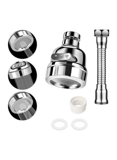 Buy Kitchen Tap Spray Head Tap Aerator 360 Swivel Extender with Hose Anti Splash Sink Tap Water Saving Faucet Sprayer 3 Modes Adjustment Kitchen Bathroom in Saudi Arabia