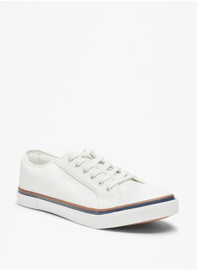 اشتري Men Solid Lace-Up Sneakers في الامارات