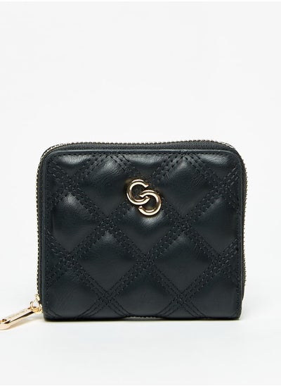 Buy Women Quilted Small Zip Around Wallet in Saudi Arabia